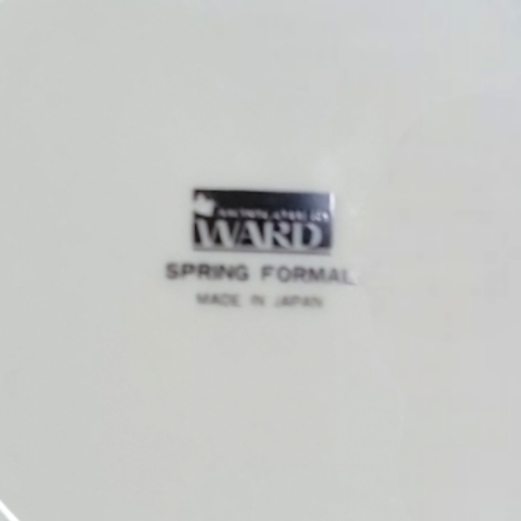 Vtg Vegetable Bowl Spring Formal STYLE HOUSE Montgomery Ward Platinum Accents - Picture 4 of 4